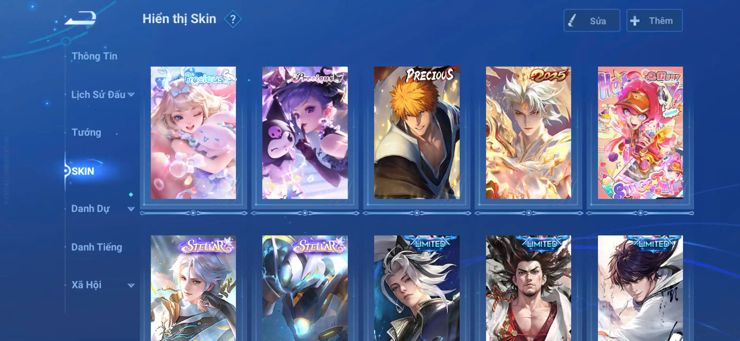 Ảnh Acc glb infinite giao mail Vip 10 408 skin 8 flawess, 5 mythic(1 skin lính), 11 skin hợp tác (hiếm) Siêu nhiều skin truyền thuyết limited  1 load nền